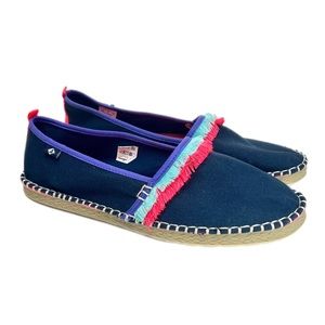 Sperry Top Sider Skysail Navy Espadrille Slip On Womens/Juniors Size 6